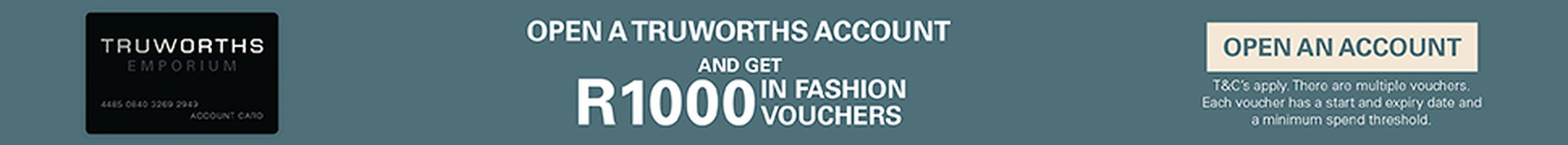 Open a Truworths account — apply online